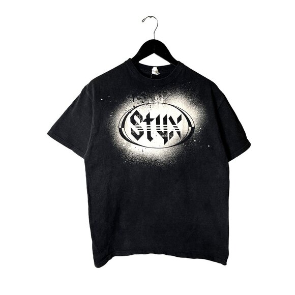 Stux Tour T Shirt Vintage Y2K Medium M Adult Black Graphic Tee - Picture 2 of 16